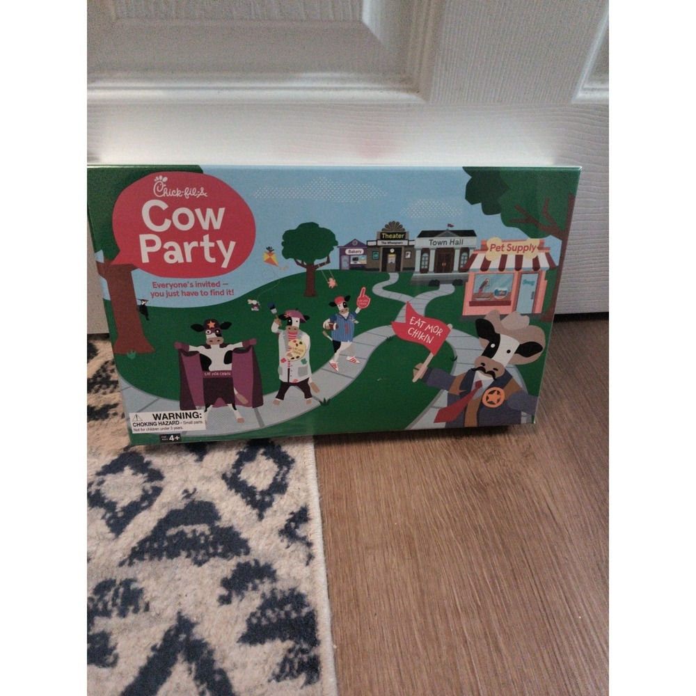 New Sealed Chick Fil A 2023 Cow Party Sealed Board Game Rare